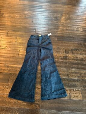 NWT Pilcro pull on wide leg velvet pants sz 25